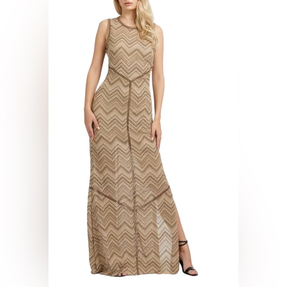 Guess Dresses & Skirts - Guess- Janet Knitted Dress in Macramé Style Maxi Dress